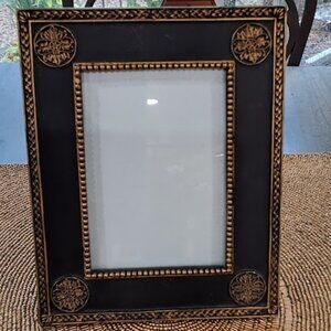 Brown Bronze  8.5x7 Resin Frame Art Deco by CBK Ltd w/5x7 Photo Insert Picture